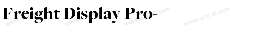 Freight Display Pro字体转换
